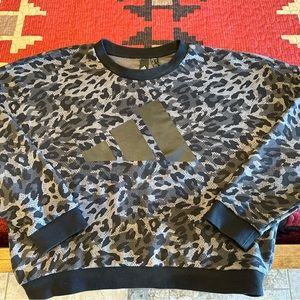 Adidas crop sweatshirt.